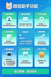 猫咪微信助手 电脑群发群管爆粉 – 激活码授权购买指南